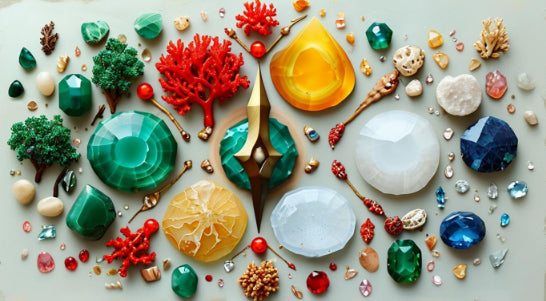 The method of realizing energy balance of five elements through jewelry.