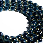 藍色玉髓心形流水手鏈