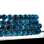 藍色玉髓心形流水手鏈