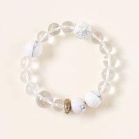 生肖雞命理手鍊 – 石英和白紋石