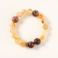 羊生肖和諧手鍊 – 金紅石石英和鋰雲母