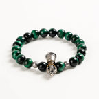 綠色虎眼石與金剛杵水晶手鍊