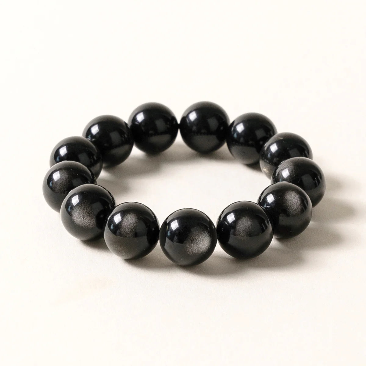 黑銀曜石光輝手鍊