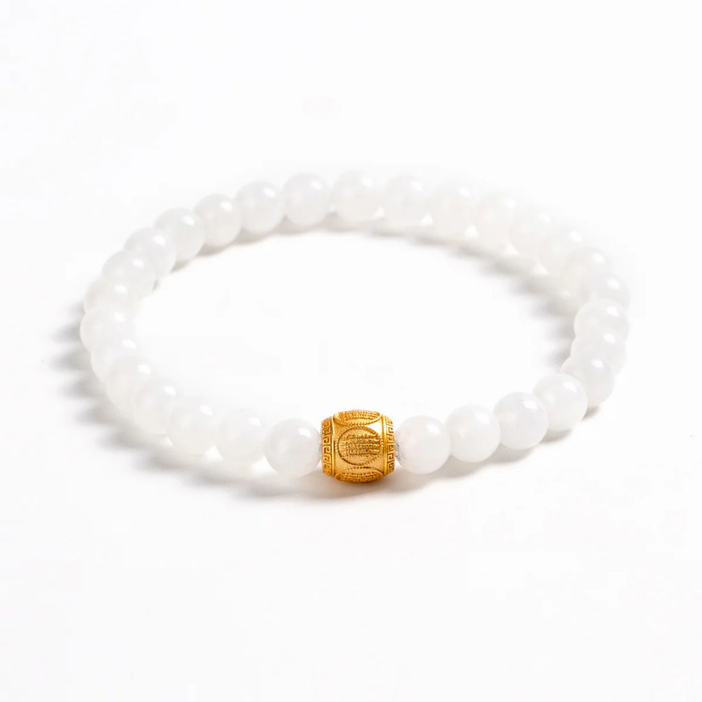 白色玉咒珠手鍊