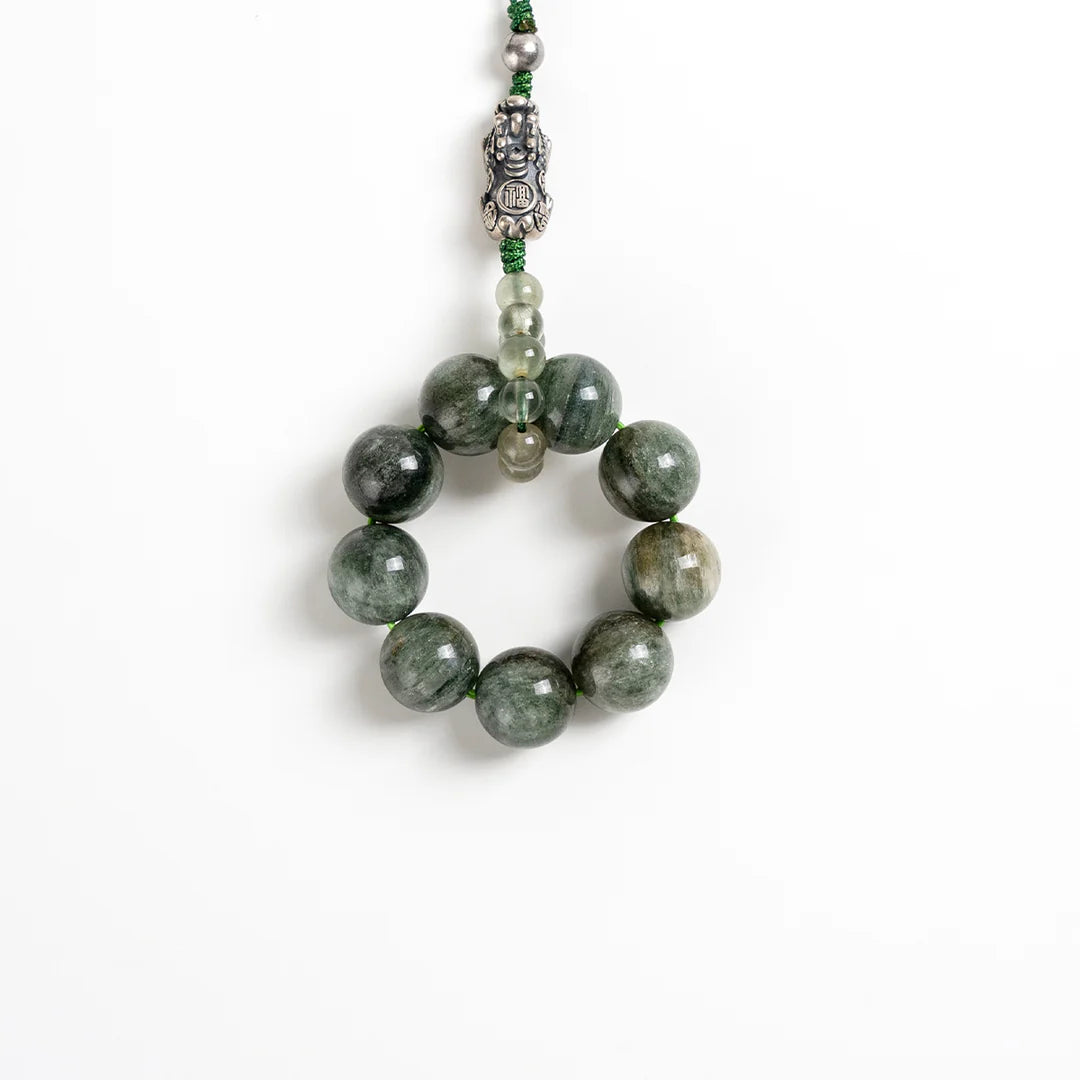 綠色發晶貔貅吊墜手鍊