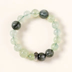 虎年生肖守護手鍊 – 葡萄石與拉長石，象徵勇氣