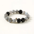 鼠年生肖守護手鍊 – 海藍寶石與黑曜石水之守護者