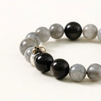 鼠年生肖守護手鍊 – 海藍寶石與黑曜石水之守護者