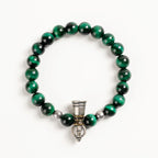 綠色虎眼石與金剛杵水晶手鍊