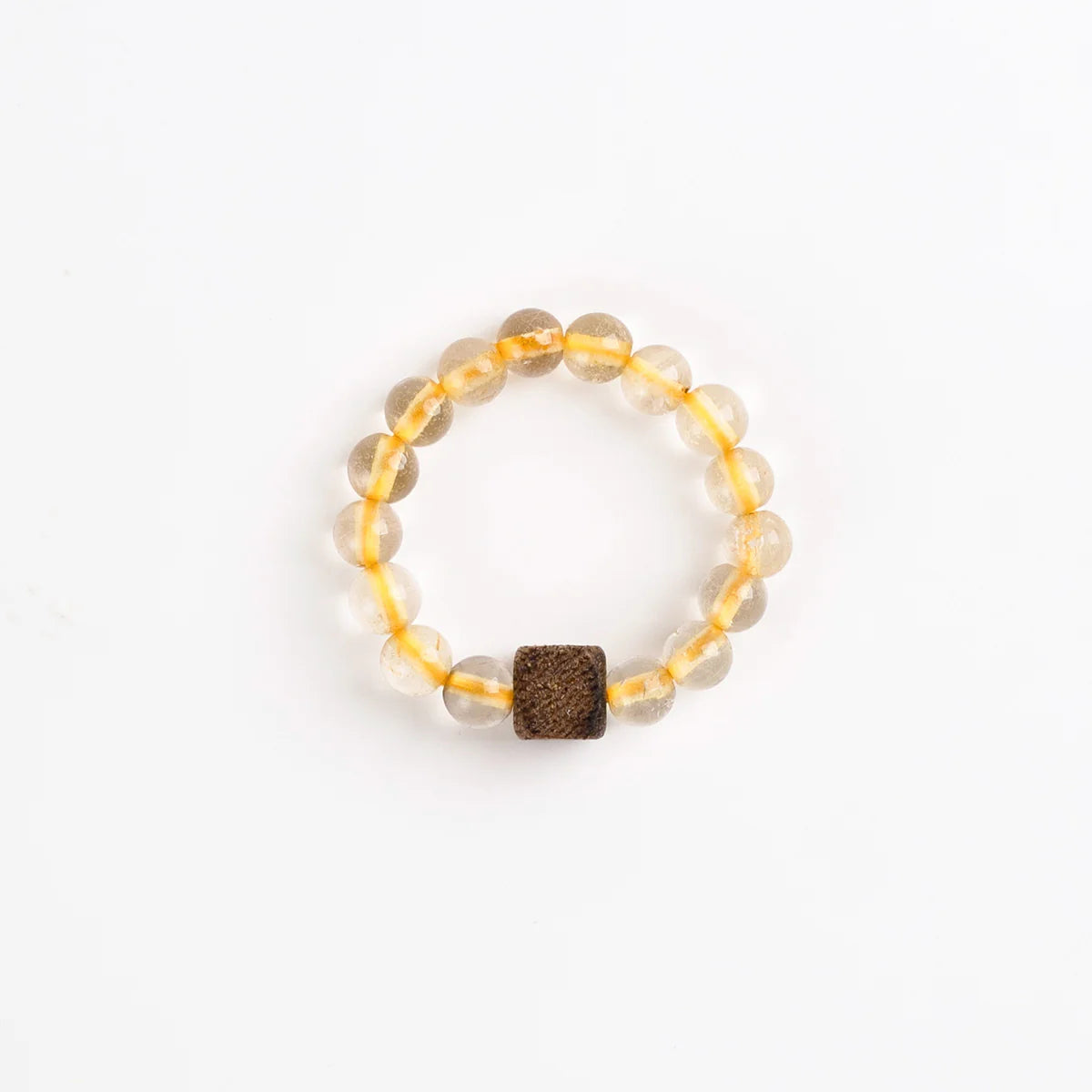 金紅石石英沉香木戒指