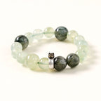 虎年生肖守護手鍊 – 葡萄石與拉長石，象徵勇氣