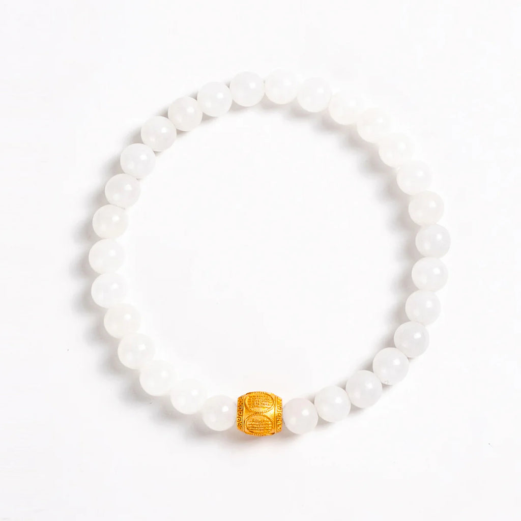 白色玉咒珠手鍊
