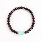 石榴石和亞馬遜石水晶手鍊