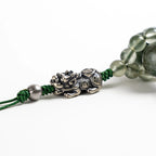 綠色發晶貔貅吊墜手鍊