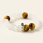 猴年生肖手鍊 – 虎眼石與石英，象徵活力