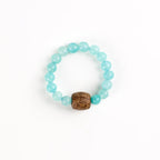 亞馬遜石和沈香木戒指