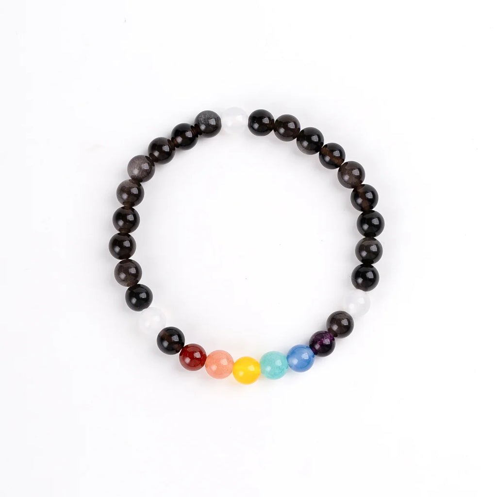 脈輪平衡與保護能量水晶手鍊