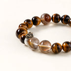 龍生肖守護手鍊 – 虎眼石與煙晶，賦予力量