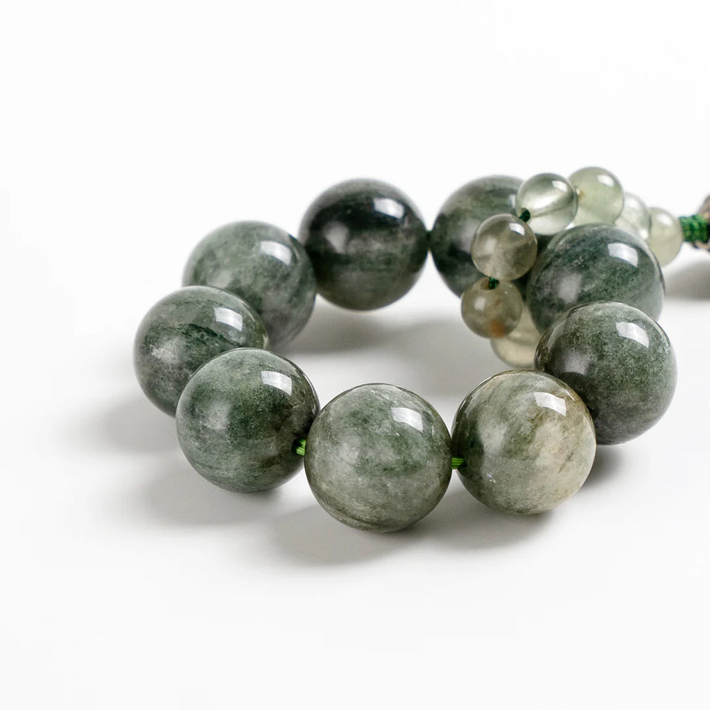 綠色發晶貔貅吊墜手鍊