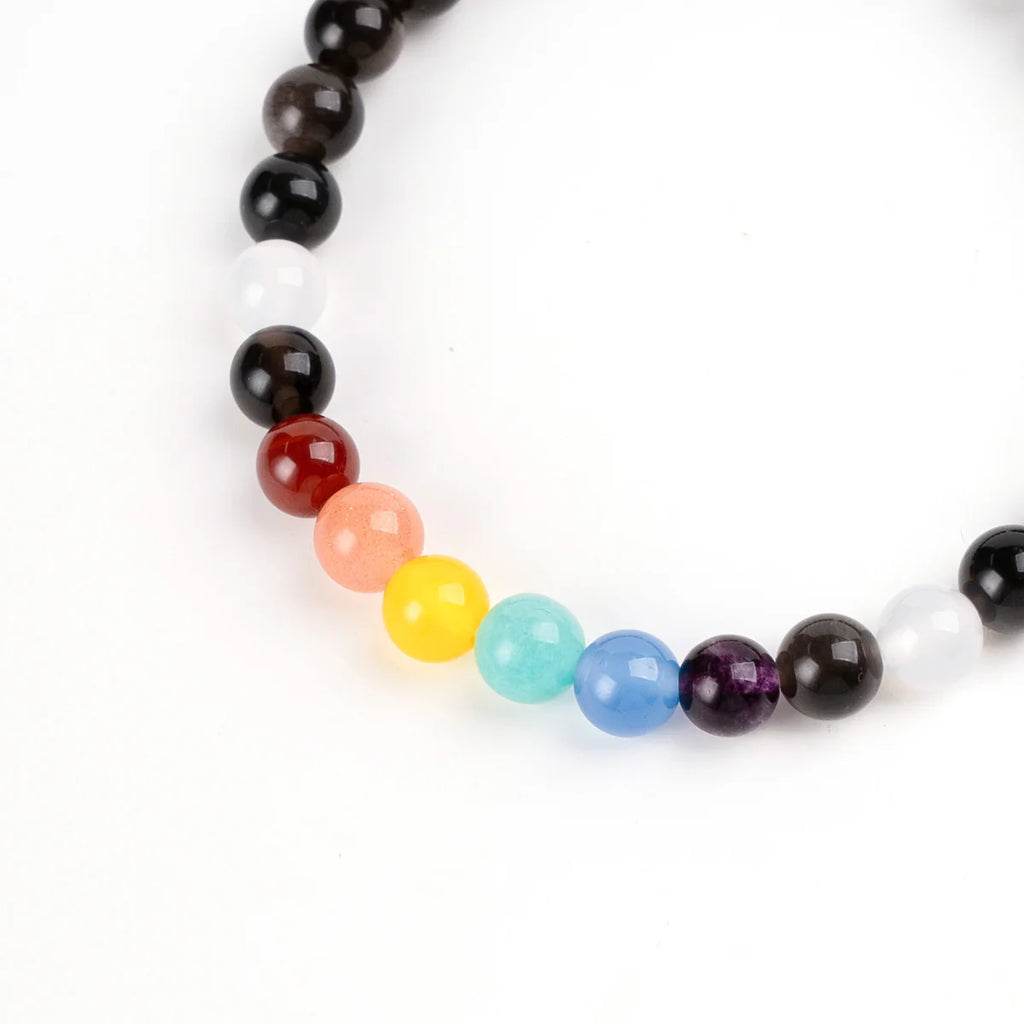 脈輪平衡與保護能量水晶手鍊