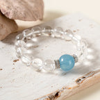 海藍寶透明石英手鍊