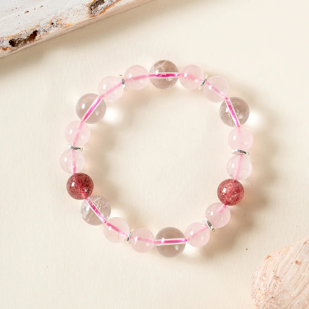 愛之花水晶手鍊