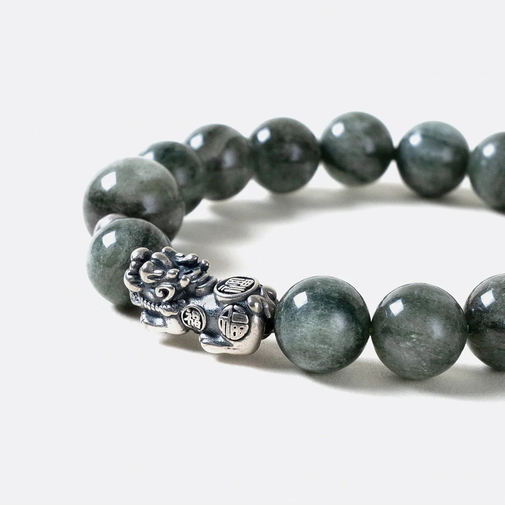 和田綠玉貔貅手鐲