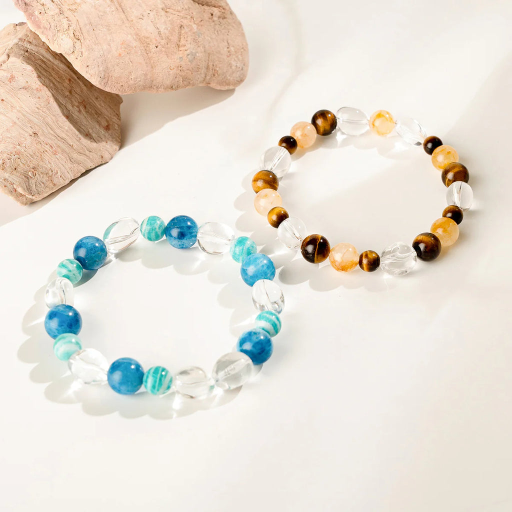 金色透明水晶手鍊