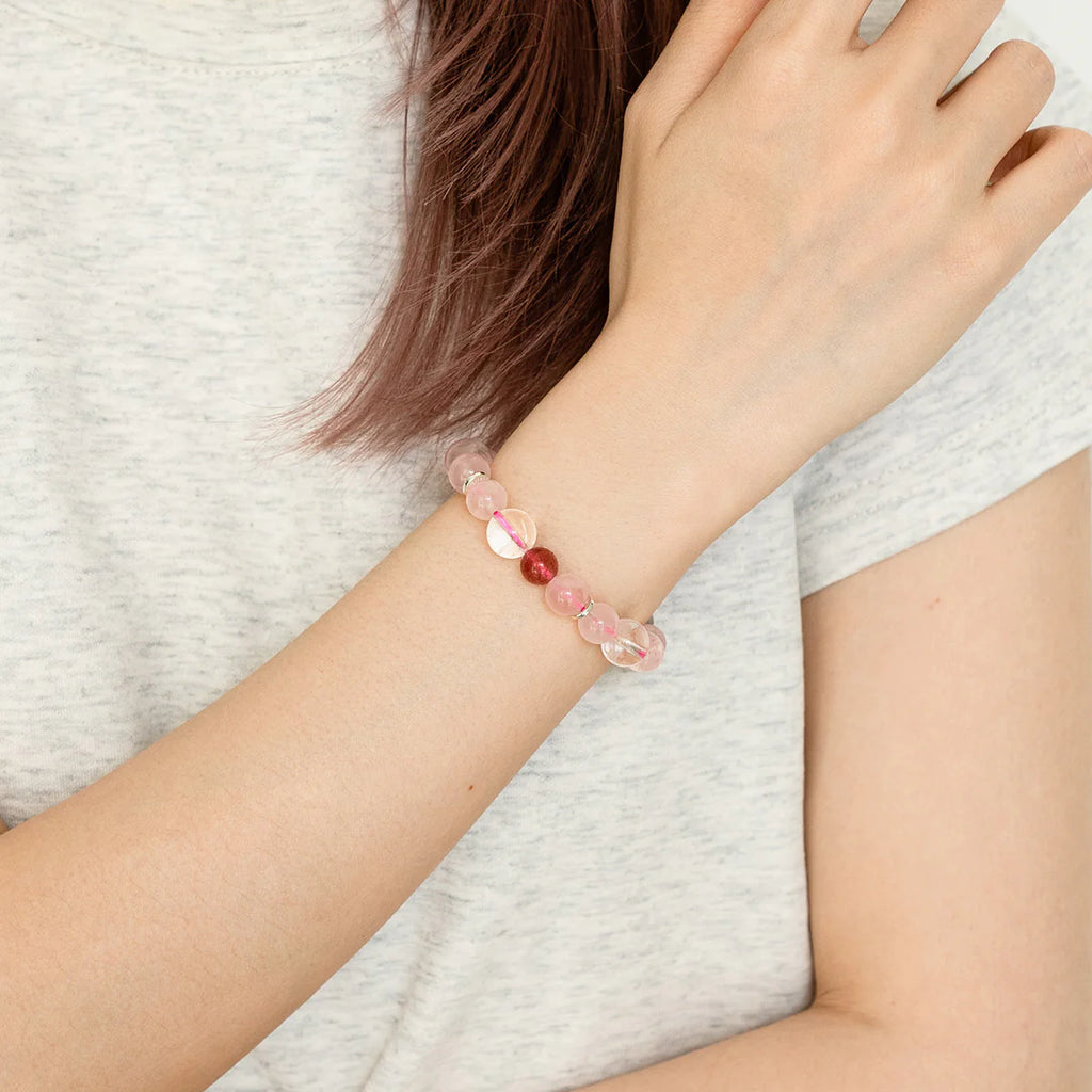 愛之花水晶手鍊