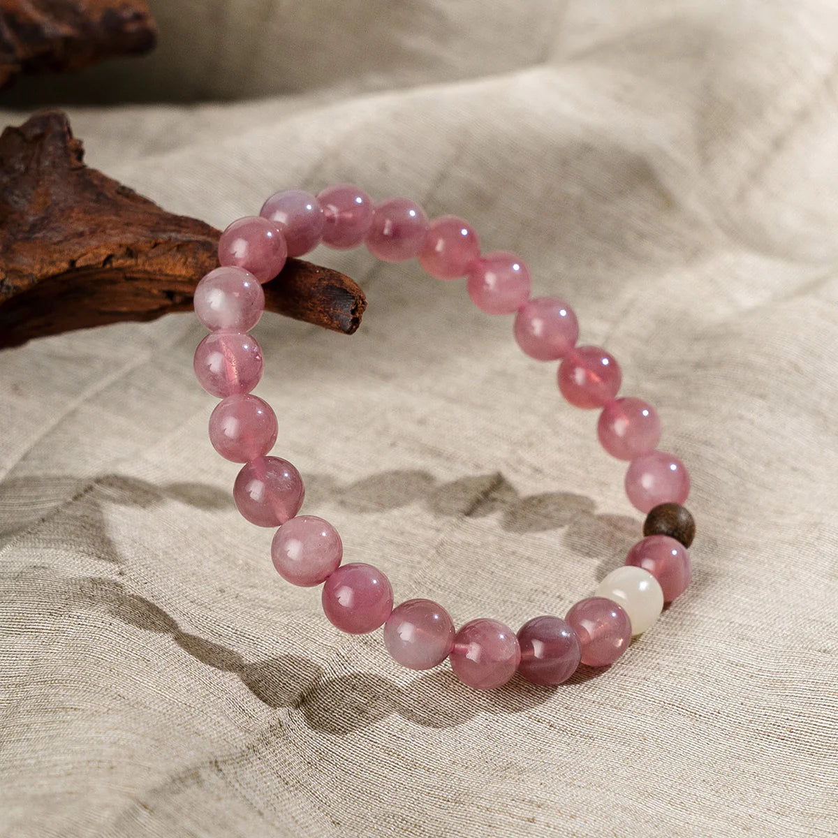 和諧玫瑰石英手鍊