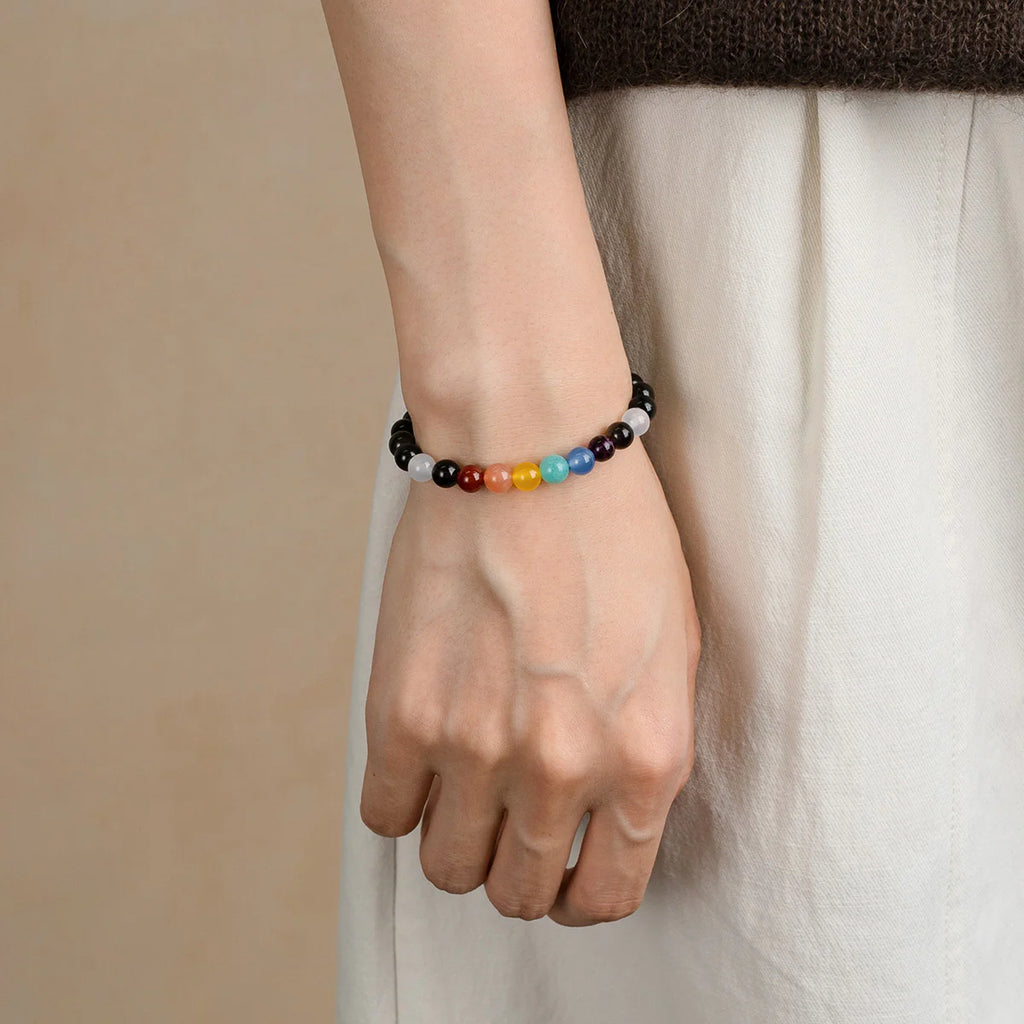 脈輪平衡與保護能量水晶手鍊