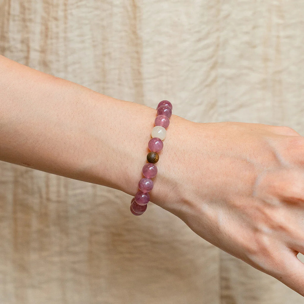 和諧玫瑰石英手鍊