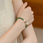 綠色草莓水晶玉葫蘆手鍊