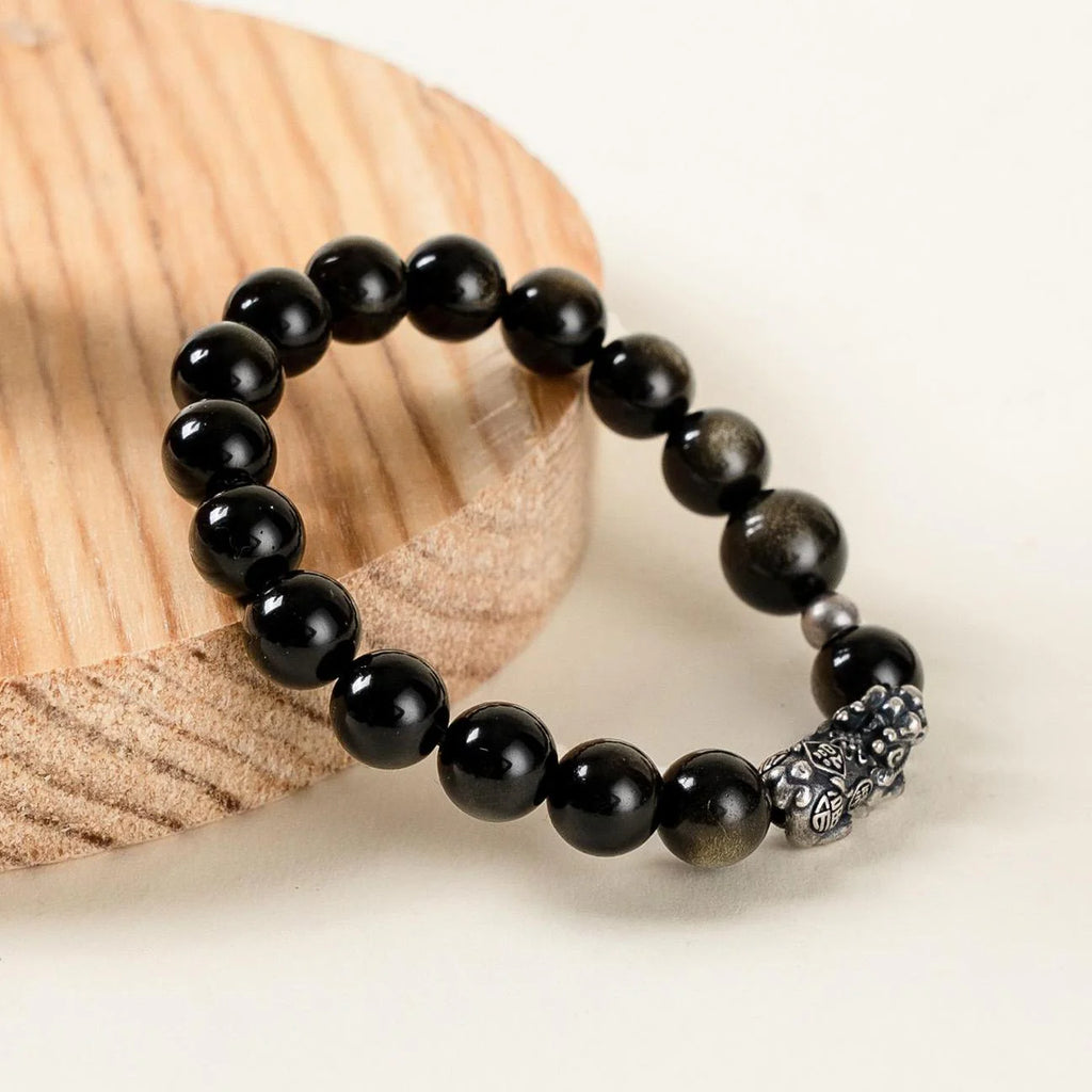 黑曜石貔貅手鏈