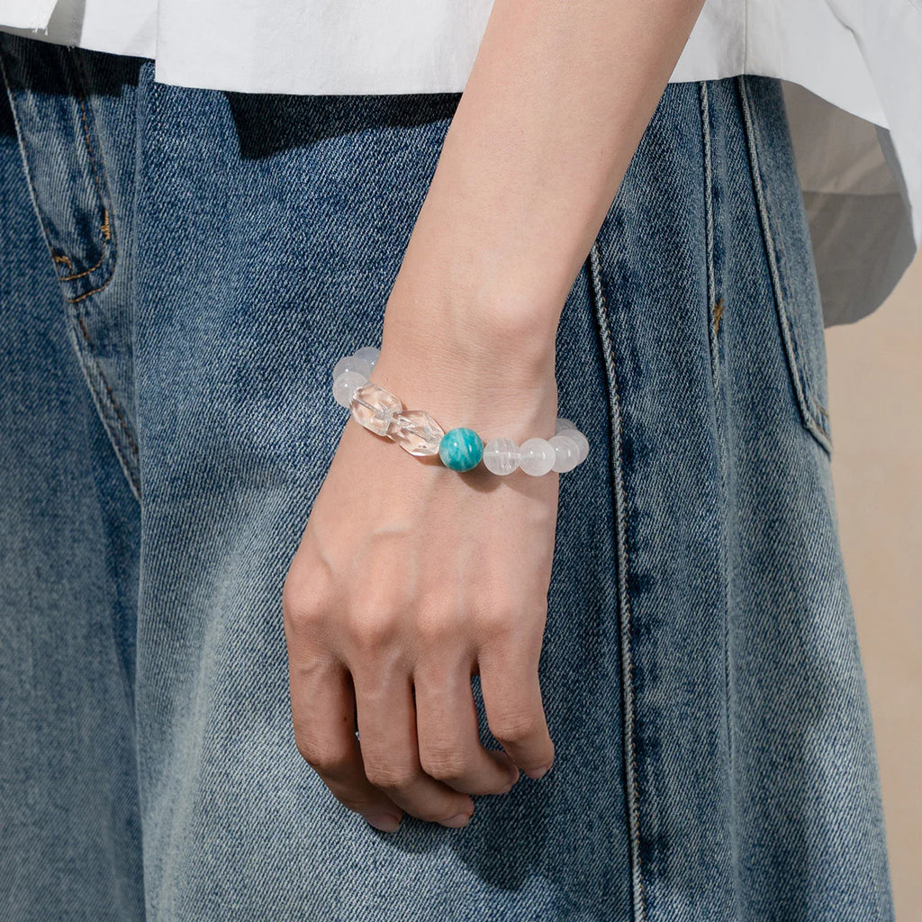 天體清晰水晶手鍊