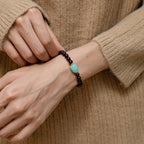 石榴石和亞馬遜石水晶手鍊