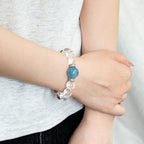 海藍寶透明石英手鍊