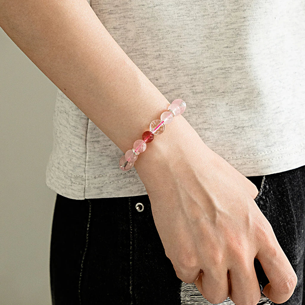 愛之花水晶手鍊