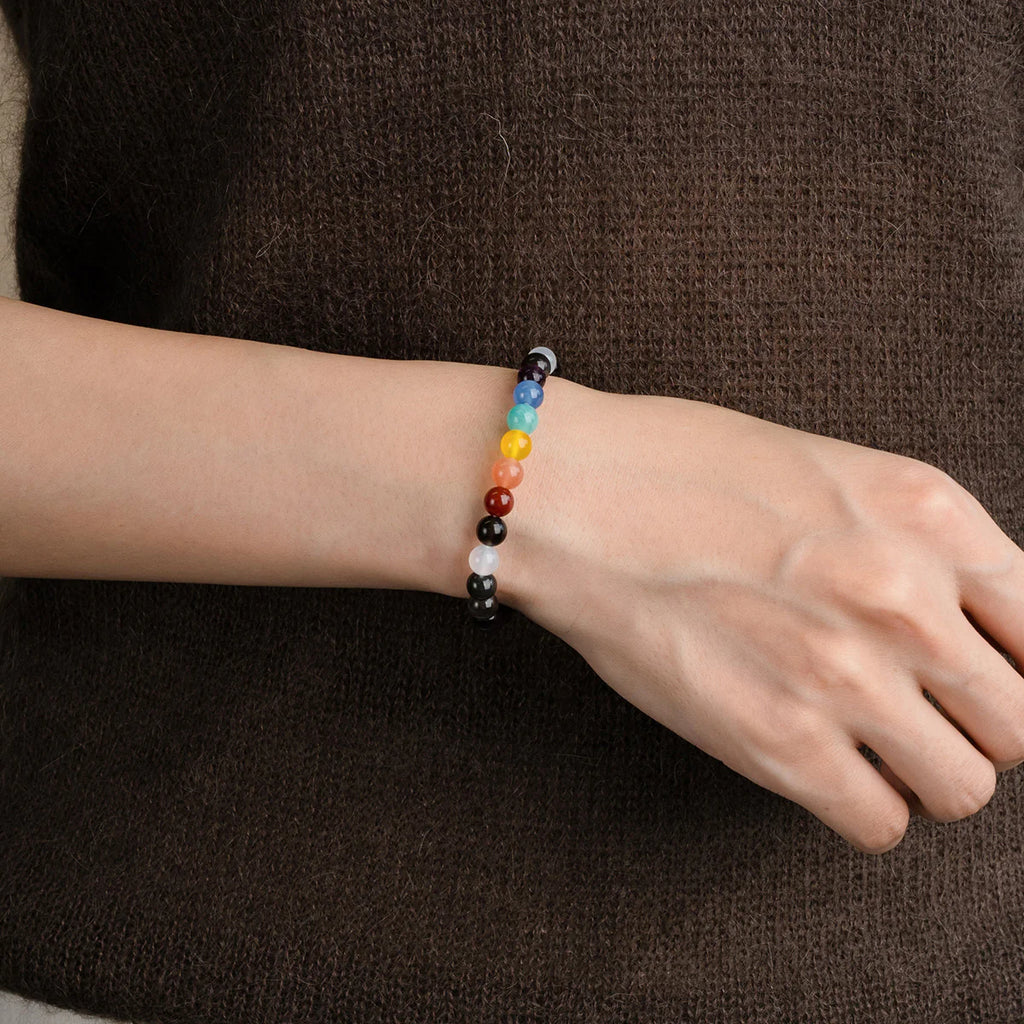 脈輪平衡與保護能量水晶手鍊