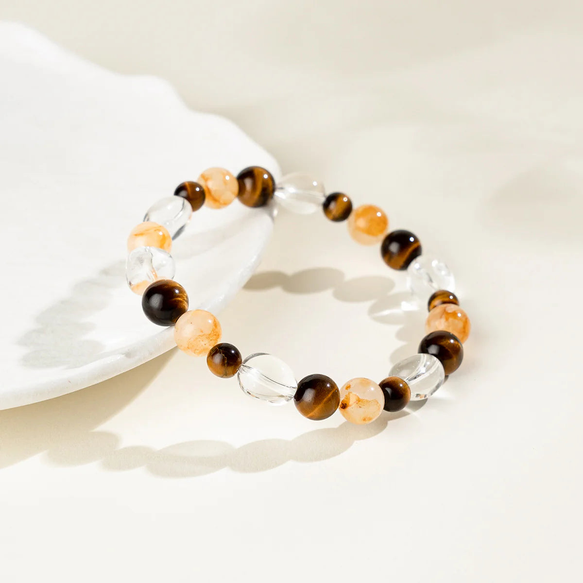 金色透明水晶手鍊