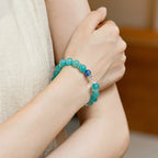 亞馬遜石和藍晶石能量手鍊