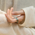 亞馬遜石和沈香木戒指