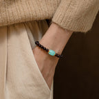 石榴石和亞馬遜石水晶手鍊