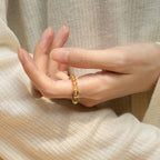 金紅石石英沉香木戒指