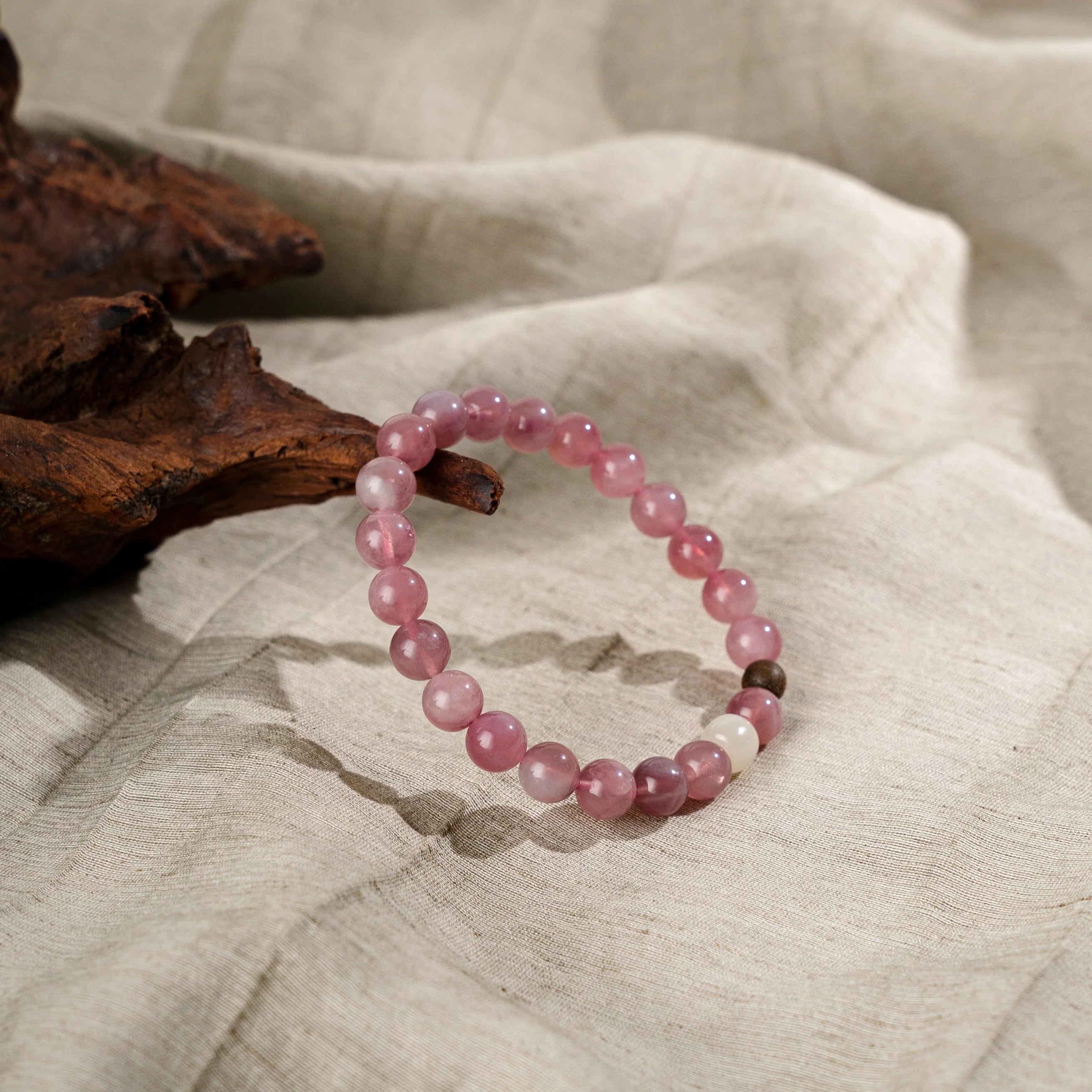 和諧玫瑰石英手鍊