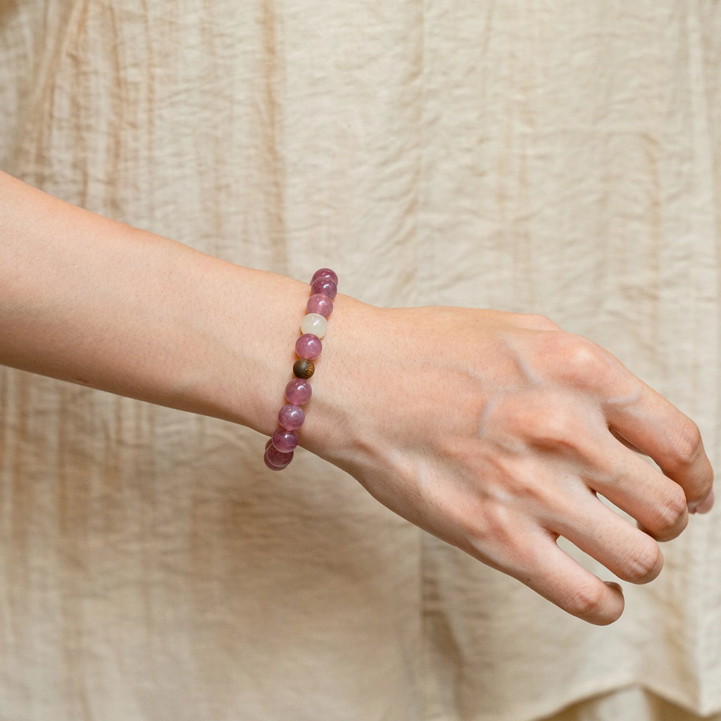 和諧玫瑰石英手鍊