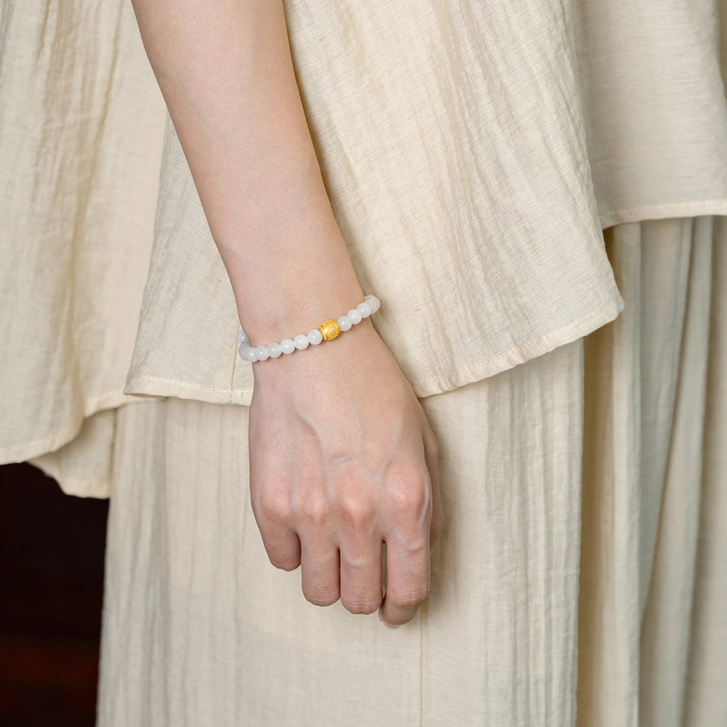 白色玉咒珠手鍊
