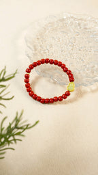 天然硃砂和玉珠手鍊