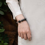 黑曜石虎眼石貔貅護身手鍊