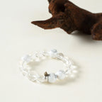 生肖雞命理手鍊 – 石英和白紋石